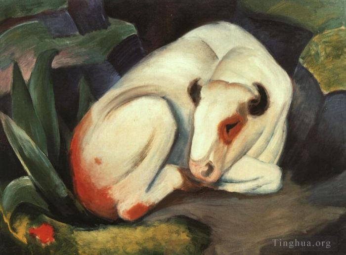 弗朗茨·马克 的油画作品 -  《公牛》