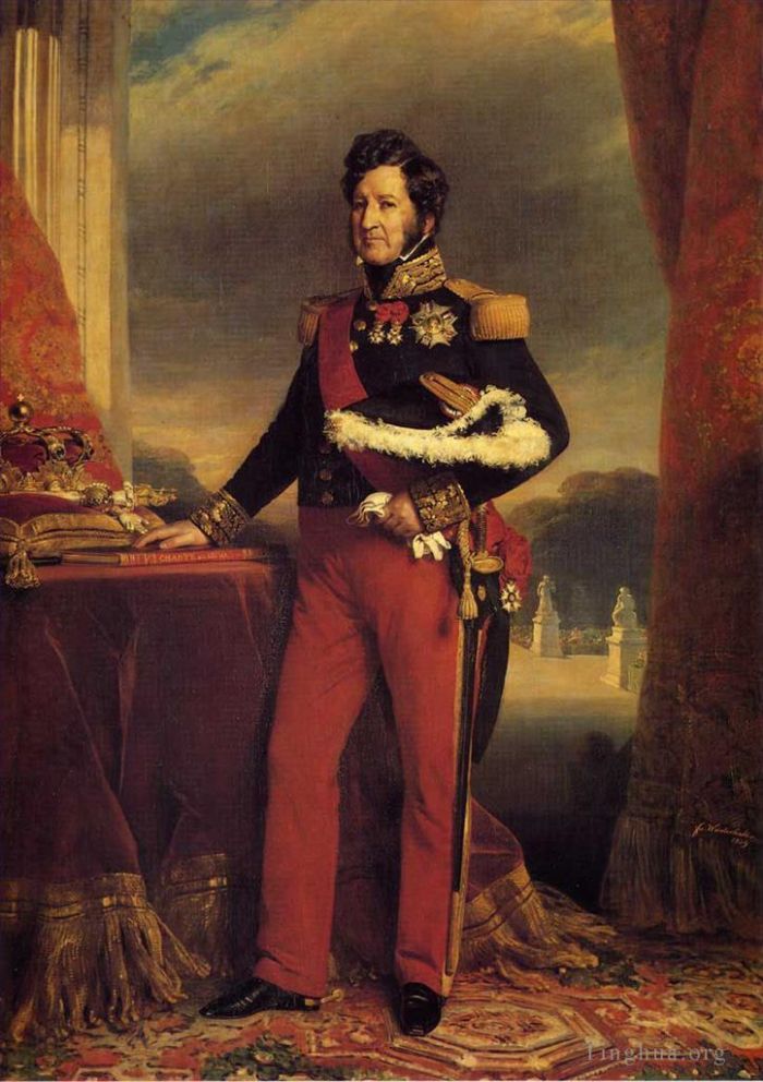 弗朗兹·泽维尔·温特哈尔特 的油画作品 -  《路易·菲利普国王》