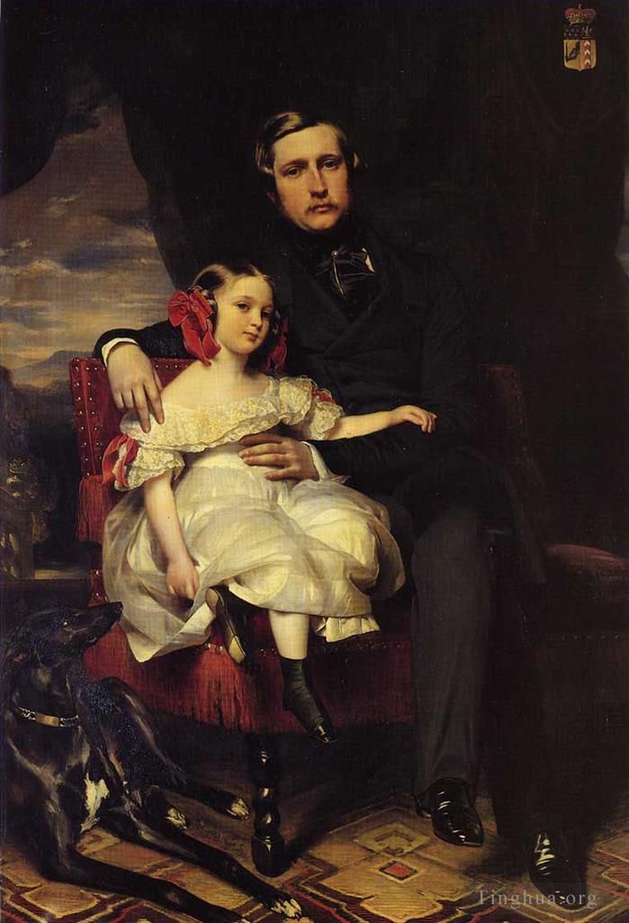 弗朗兹·泽维尔·温特哈尔特 的油画作品 -  《拿破仑·亚历山大·路易·约瑟夫·贝尔蒂埃》