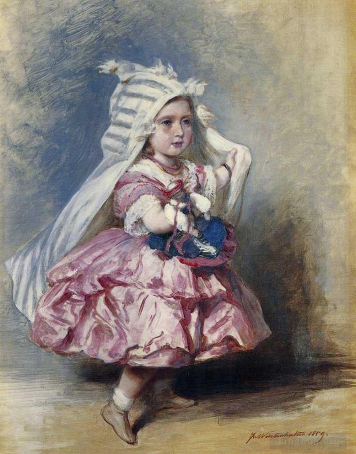 弗朗兹·泽维尔·温特哈尔特 的油画作品 -  《比阿特丽斯公主》