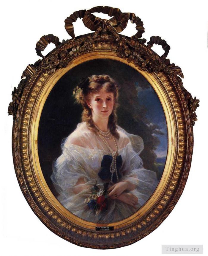弗朗兹·泽维尔·温特哈尔特 的油画作品 -  《苏菲·特鲁贝茨科伊公主莫尼公爵夫人》
