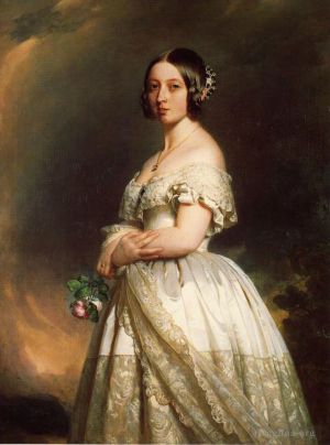 艺术家弗朗兹·泽维尔·温特哈尔特作品《维多利亚女王,1842》