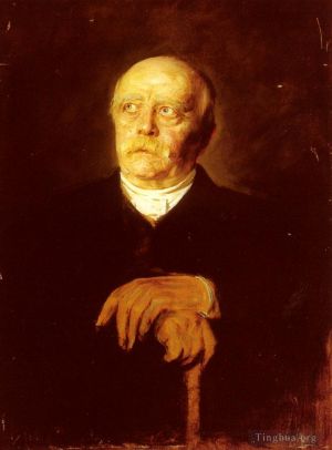 艺术家弗朗茨·冯·伦巴赫作品《福斯特·奥托·冯·俾斯麦的肖像》