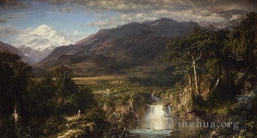 弗雷德里克·爱德温·丘奇 的油画作品 -  《安第斯山脉之心》