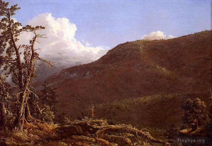 弗雷德里克·爱德温·丘奇 的油画作品 -  《新英格兰风景2》