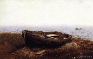 艺术家弗雷德里克·爱德温·丘奇作品《老船又名废弃的小船》
