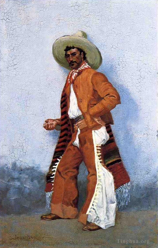弗雷德里克·雷明顿 的油画作品 -  《牛仔》