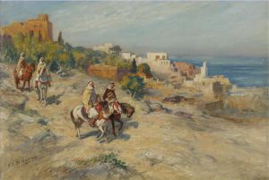 艺术家弗雷德里克·亚瑟·布里奇曼作品《阿尔及尔的骑兵》