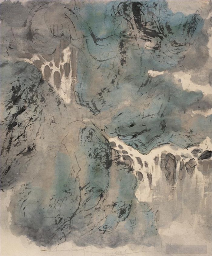 傅抱石 的书法国画作品 -  《山水画》