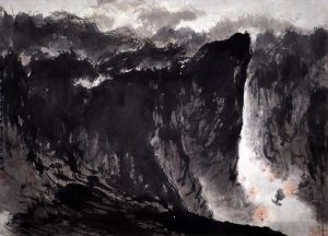 艺术家傅抱石作品《西陵峡,1964》