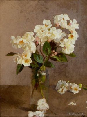 艺术家乔治·克劳森作品《小白玫瑰》