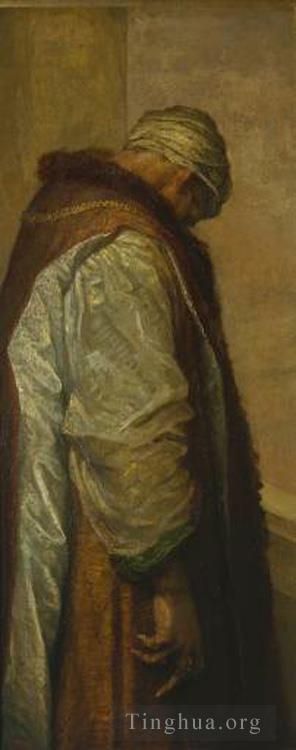 乔治·弗雷德里克·沃茨 的油画作品 -  《因为他拥有大量的财产》