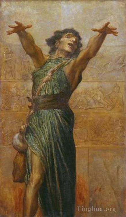 乔治·弗雷德里克·沃茨 的油画作品 -  《约拿,1894》