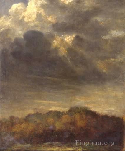 乔治·弗雷德里克·沃茨 的油画作品 -  《云的研究》