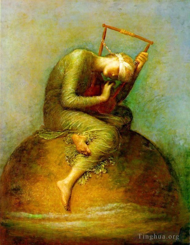 乔治·弗雷德里克·沃茨 的油画作品 -  《希望》