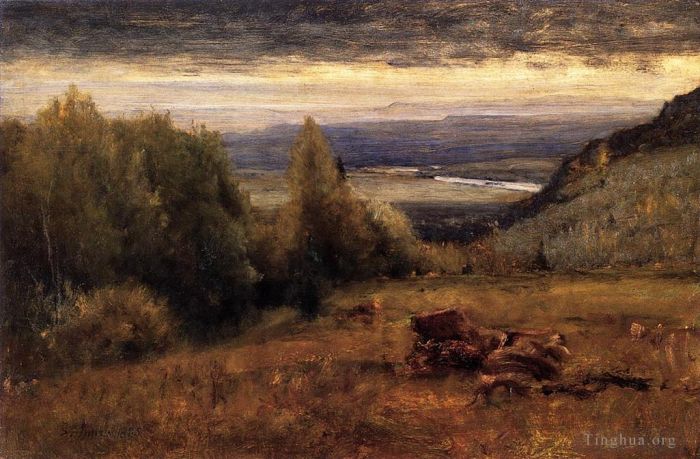 乔治·英尼斯 的油画作品 -  《来自萨万贡山脉》