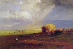 艺术家乔治·英尼斯作品《过云过雨》