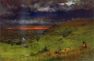 艺术家乔治·英尼斯作品《埃特尔塔的日落》