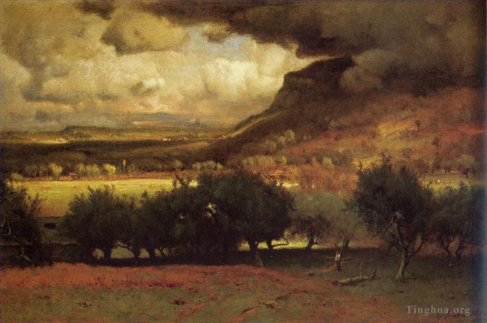 乔治·英尼斯 的油画作品 -  《暴风雨来临,1878》