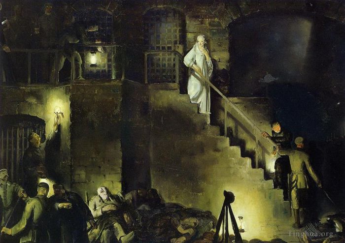 乔治·韦斯利·贝洛斯 的油画作品 -  《伊迪丝·卡维尔,1918》