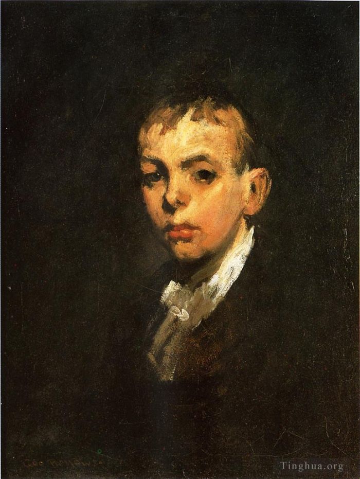 乔治·韦斯利·贝洛斯 的油画作品 -  《男孩的头又名灰男孩》