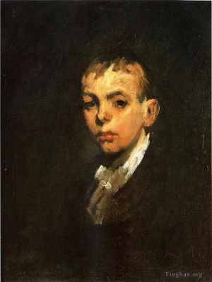 艺术家乔治·韦斯利·贝洛斯作品《男孩的头又名灰男孩》