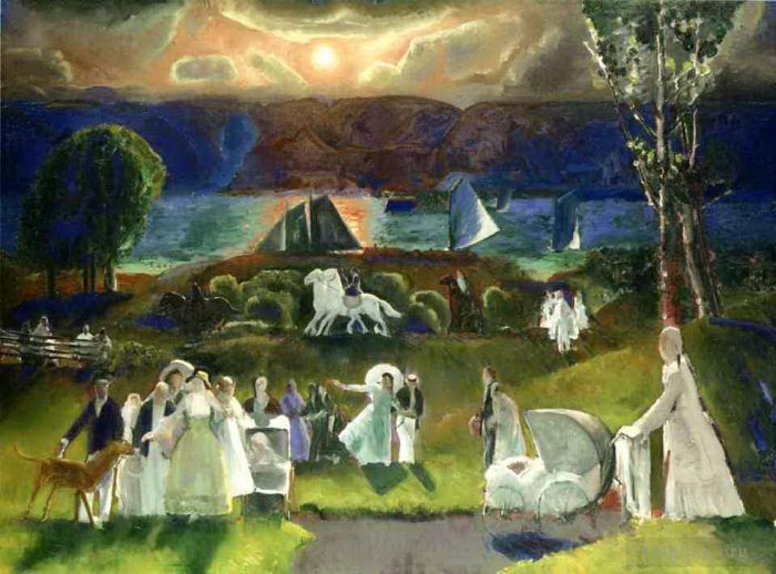 乔治·韦斯利·贝洛斯 的油画作品 -  《夏日幻想,1924》