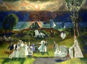 艺术家乔治·韦斯利·贝洛斯作品《夏日幻想,1924》