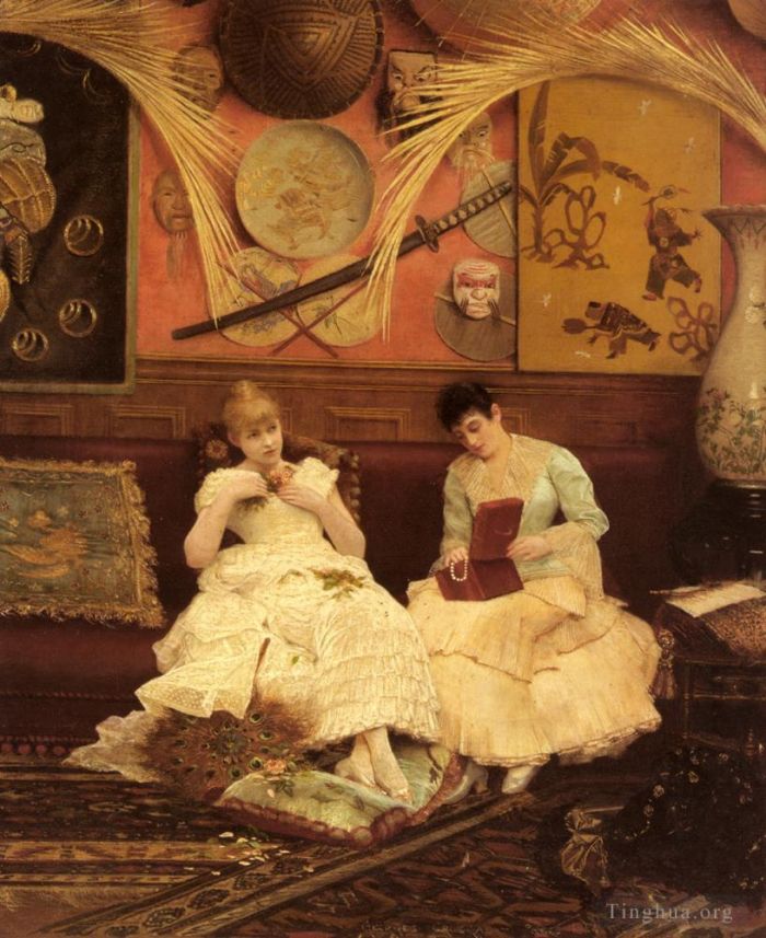 乔治斯·考瑞盖特 的油画作品 -  《安静的时刻》
