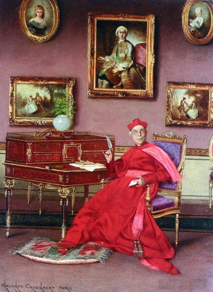 乔治斯·考瑞盖特 的油画作品 -  《这封信》