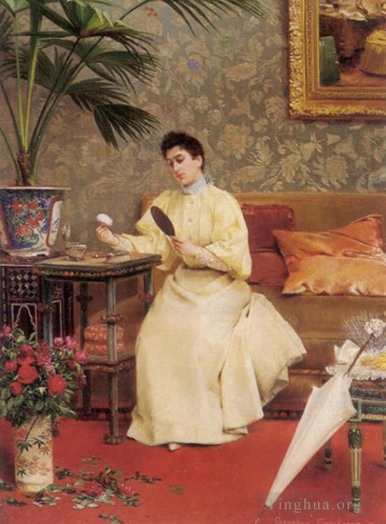 乔治斯·考瑞盖特 的油画作品 -  《粉扑》