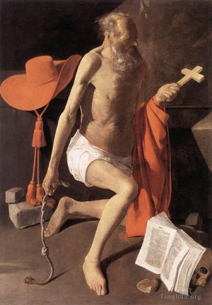 艺术家乔治·德·拉·图尔作品《忏悔者圣杰罗姆》