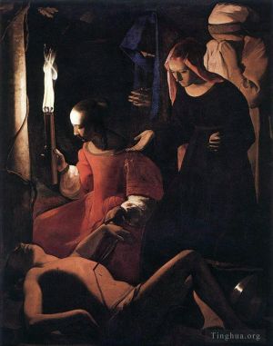艺术家乔治·德·拉·图尔作品《圣艾琳出席圣塞巴斯蒂安》