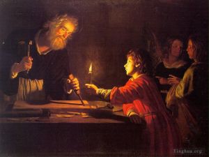 艺术家杰勒德·凡·洪特霍斯特作品《基督的童年》