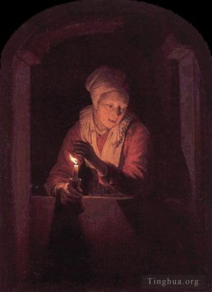 艺术家杰勒德·凡·洪特霍斯特作品《蜡烛》