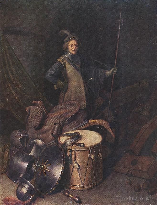 杰勒德·凡·洪特霍斯特 的油画作品 -  《莱顿射手协会官员》