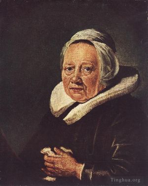 艺术家杰勒德·凡·洪特霍斯特作品《一位老妇人的肖像》