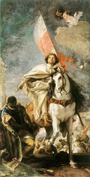 艺术家乔瓦尼·巴蒂斯塔·提也波洛作品《圣詹姆斯大帝征服摩尔人》