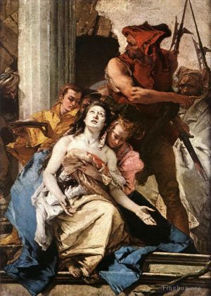 艺术家乔瓦尼·巴蒂斯塔·提也波洛作品《圣阿加莎的殉难》