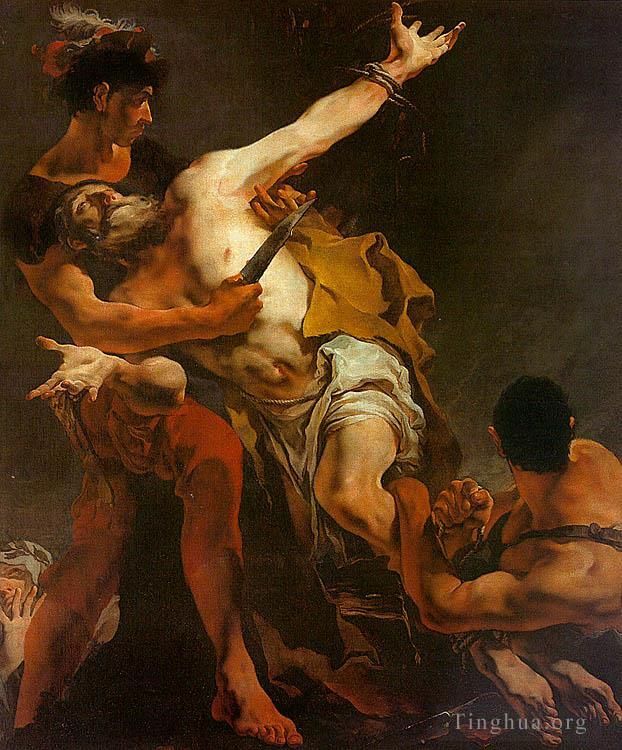 乔瓦尼·巴蒂斯塔·提也波洛 的油画作品 -  《圣巴塞洛缪的殉难》