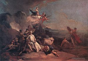 艺术家乔瓦尼·巴蒂斯塔·提也波洛作品《欧罗巴的掠夺》