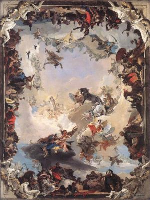 艺术家乔瓦尼·巴蒂斯塔·提也波洛作品《行星和大陆的寓言》