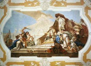 艺术家乔瓦尼·巴蒂斯塔·提也波洛作品《宗主教宫,所罗门的审判》