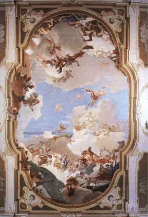 艺术家乔瓦尼·巴蒂斯塔·提也波洛作品《皮萨尼家族的神化》