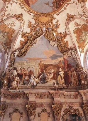 艺术家乔瓦尼·巴蒂斯塔·提也波洛作品《维尔茨堡,赫罗德就任法兰克尼亚公爵》