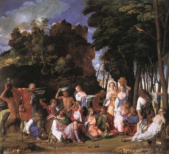乔瓦尼·贝利尼 的油画作品 -  《众神的盛宴》