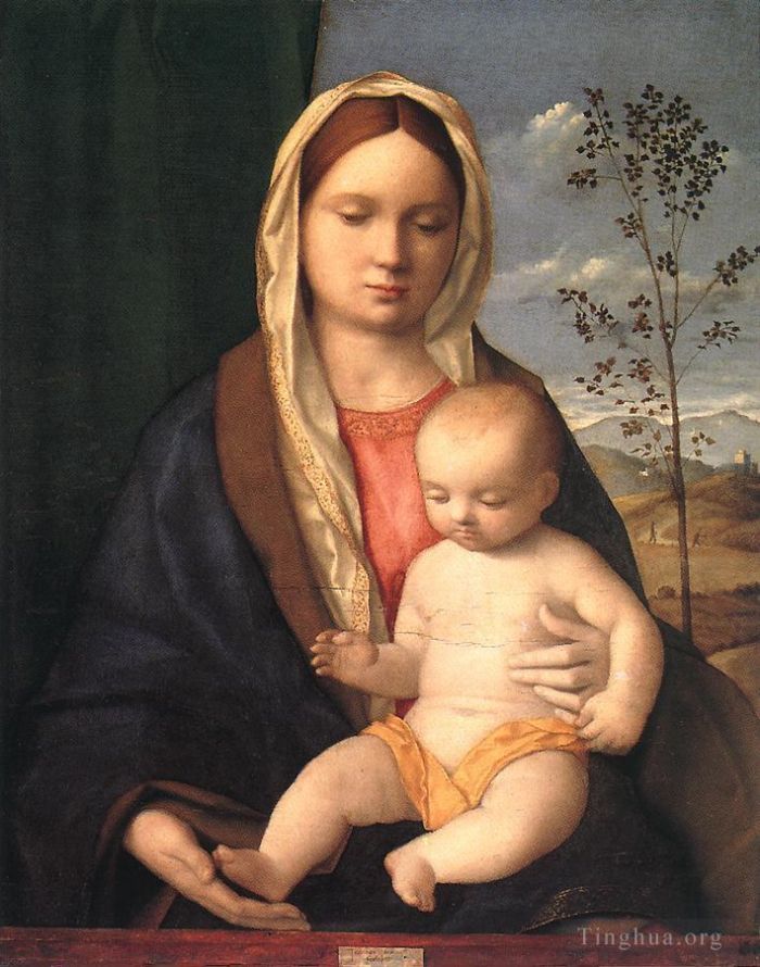 乔瓦尼·贝利尼 的油画作品 -  《麦当娜和孩子》