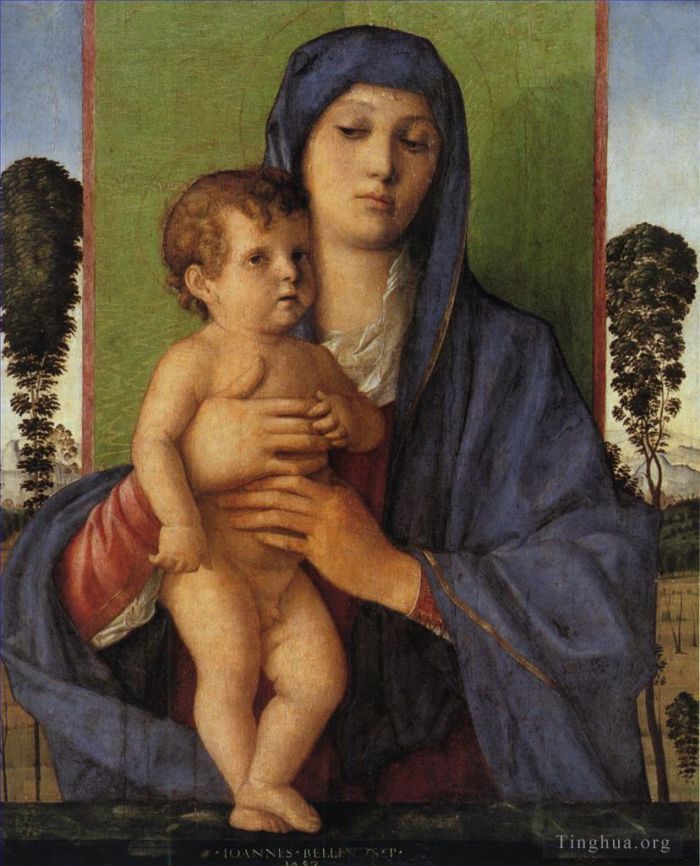 乔瓦尼·贝利尼 的油画作品 -  《麦当娜·德利·阿尔贝雷蒂》