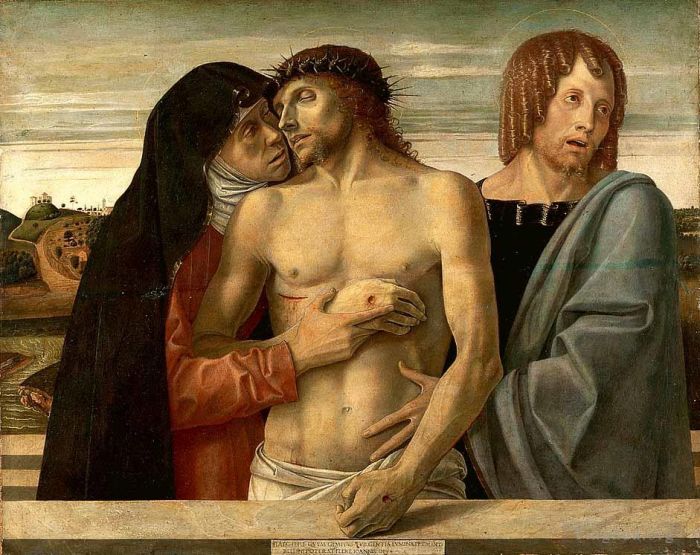 乔瓦尼·贝利尼 的油画作品 -  《圣母怜子图》