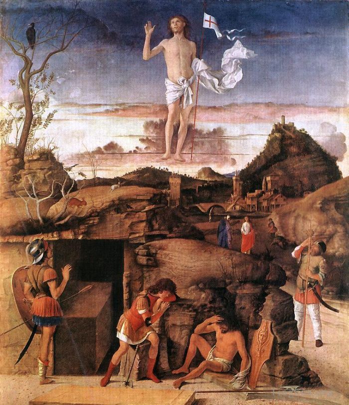 乔瓦尼·贝利尼 的油画作品 -  《基督的复活》